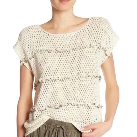 Joie Sweaters - NWOT Joie - Jacinte Knit Sequin Fringe Sweater